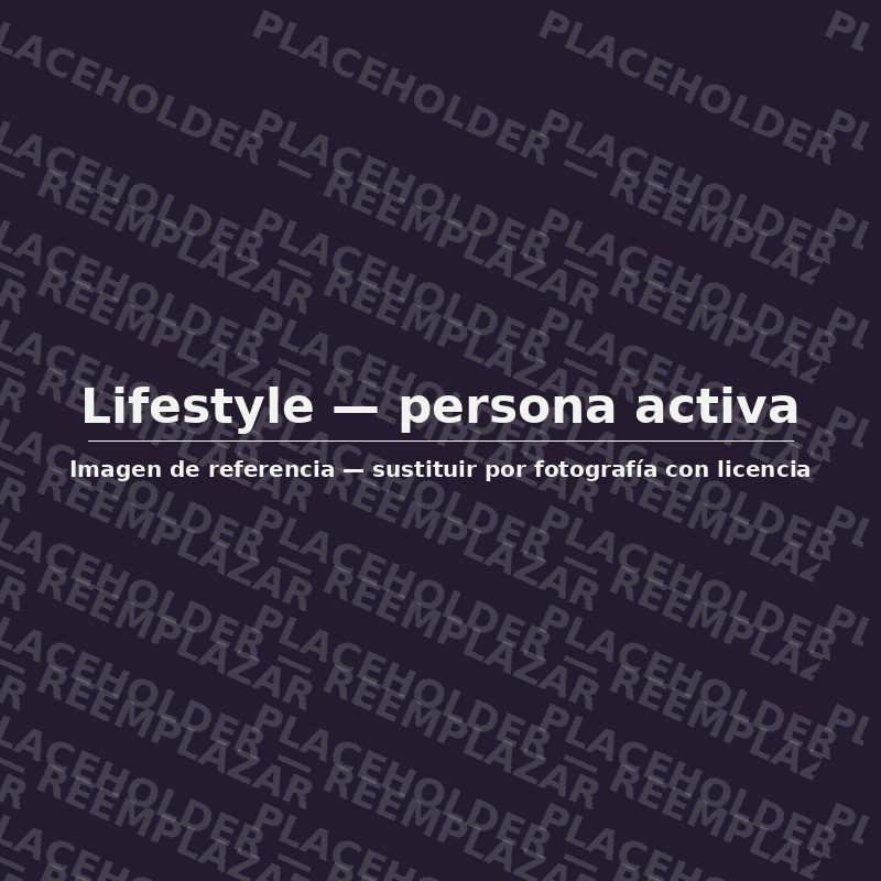 Persona activa disfrutando de su rutina de bienestar — imagen de referencia